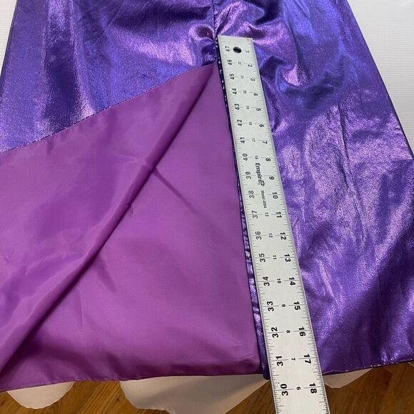 Mike Benet VTG  80s Purple Peplum Dress Size 6 - Picture 10 of 11